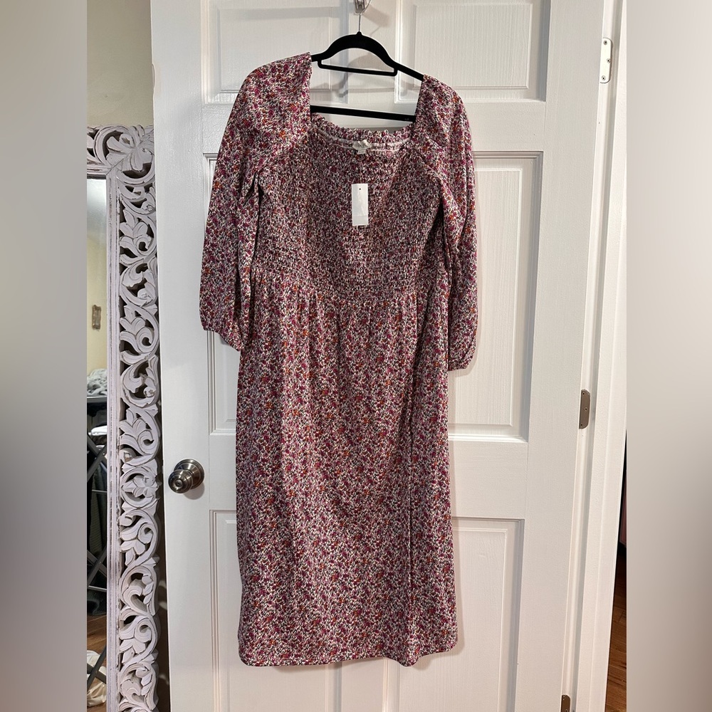 NWT LOFT Multicolor Floral Dress